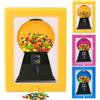Vesidoloy Distributore di cornici per foto di caramelle, dispenser di dolci con cornice per foto, macchina per immagini di Gumball, dispenser per caramelle da parete, per piano di lavoro della scrivania o