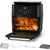 Avilia Friggitrice ad Aria 12 Litri XXL con Display Touch - Airfryer 1800W con 12 Programmi, Cottura 360° e Accessori Inclusi per Piatti Croccanti e Sani Senza Olio - Forno ad Aria per Famiglie