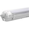 Sonnewelt Reglette LED Garage 150 cm Impermeabile 24 W 4800 LM IP65 2 x T8 Tubo, Bianco Freddo 6000 K Illuminazione per Officina Plafoniera