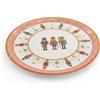 EasyLife Piatto Panettone NutcrackerMas D 31 Cm Soldatini Bianco