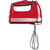 KitchenAid Sbattitore elettrico 9 velocità - Indicatore LED - 4 accessori lavabili in lavastoviglie - Rosso imperiale