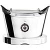 BUGATTI, Volo, Tostapane Elettronico, 4 Funzioni, 6 Livelli di Tostatura, Design innovativo, Corpo in Acciaio Inox, Pinze per Toast e Pane non incluse, Potenza 930 W (Cromo)