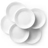 Corelle Winter Frost - Piatti piani in vetro, confezione da 6, 26 cm, colore: Bianco