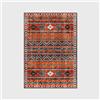 makeups58 Home Tappeto Moderno Tappeto Area Tappeto Soggiorno Grande Tappeto Righe geometriche etniche arancio scuro 80 x 160 cm (2'6''x5'2'')