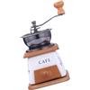 XITEA Macinacaffè a manovella in legno salvaspazio manuale in miniatura per caffè espresso con macina in ceramica attrezzature per caffè