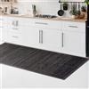 CosìCasa Tappeto Bamboo Cucina Antiscivolo | Passatoia Cucina Idrorepellente, Facile da Pulire e Realizzata con Materiali Sostenibili | Tappeto Bambu Tinta Unita (Grigio, 50 x 290 cm)