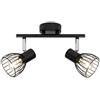 Brilliant lampada Tubo spot Blacky 2flg nero | 2x D45, E14, 40W, adatto per proiettori a caduta (non inclusi) | Scala da A ++ a E | Adatto per lampade a LED