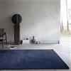 Wecon Home Basics - Tappeto a pelo lungo, design elegante ed elegante per soggiorno, camera da letto e altro ancora, Anna (70 x 140 cm, blu scuro)