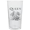 Rock Off officially licensed products Queen Crest Unisex Boccale birra trasparente vetro 0,5 l