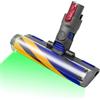 CHENGSEE Testina per spazzola laser ottica compatibile con aspirapolvere senza fili Dyson V8 V10 Absolute V10 Animal V10 Total Clean +, V11 V15, motorhead a rullo morbido con luce LED verde, ricambio per