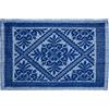 Markotex Tappeto Sardo Stuoia Passatoia tappeto bagno 100% Cotone Made In Italy prodotto in sardegna (Blu, 3pz)
