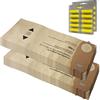 MohMus Kit 10 sacchetti per aspirapolvere + 10 Profumi adatti per Vorwerk Folletto VK 118 119 120 121 122 - VK118, VK119, VK120, VK121, VK122 - FP 118-122 - con carta speciale