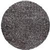 SIMPEX Tappeto rotondo shaggy taupe 200 cm, grande tappeto rotondo melange, accogliente e raffinato, fondo in juta, per living o lounge
