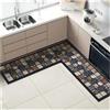 Generic Diatom Mud - Tappeto ad angolo per cucina a forma di L, grande formato, antiscivolo, tappetino da pavimento per casa e ristorante, assorbente (120 x 120 x 45 cm)