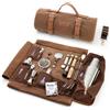 Barillio Borsa da barista da viaggio con strumenti da bar, set professionale di 17 attrezzi da bar con borsa portatile in tela cerata con tracolla per un facile trasporto, set da cocktail da viaggio