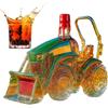 Generic 3D - Trattore - Decanter per Whisky - 300 ml Bottiglia di Vino in Vetro Creativa, Novità Contenitore per Alcol | Elegante Supporto Decorativo Vuoto per Whisky con Design Ispirato alle Auto, Pezzo