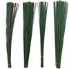 QIULKU Steli per Fiori,Gambo Floreale Filo 1mm 2/3/4/5mm 40/60cm Verde scuro Filo Fiori di seta Stelo Fai da te Fatto a mano Ghirlanda decorativa Rami di fiori artificiali Artigianato del fiorista(4mm L 60cm