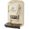 FABER COFFEE MACHINES | Deluxe 3.0 | Macchina Caffè ESE 44mm con Elettrovalvola, Portacialda Estraibile, Tanica Vetro 1L e Pressacialde in ottone regolabile (Old British White, OTTONE)