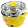 Alipis Pentola Vapore Multifunzione in Acciaiox Pentola Elettrica Doppio con Vaporiera Bollitore per Cucinare Casa Ufficio con Cestello per Cottura Vapore Colore Casuale Stili multipli