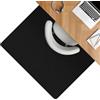 ANRO Tappetino protettivo per sedia da ufficio, tappetino antiscivolo per parquet e pavimenti duri Nemesis, 90 x 120 cm, nero