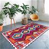 MMDSNX Tappeto Home Tappeto Rettangolare Stile etnico geometrico giallo rosa rossa per la camera da letto e la decorazione della casa rug 160*230