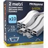 Eurocali 10x Profilo Flessibile da 2 metri (20mt) in Alluminio per Strisce LED Copertura Opaca 18 x 6 mm - Barra per Strip LED, Dissipatore