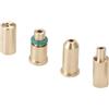NC Navrange - Set 4 in 1 di adattatori di ricarica gas per accendini S T Dupont Giallo/Rosso/Verde/Blu, Serie di tappi per valvole dell'aria fai da te