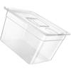 Obotsnoi Finestra di visualizzazione trasparente Contenitore di cottura lenta 12L Home Cooking Appliance PC Texture Per La Gestione accurata della Temperatura Cucina Slow Cooker Parte