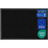 Carpet Diem Zerbino facile da pulire, per ingresso, per interni ed esterni, antiscivolo, per porta di casa, zerbino in antracite, nero, 40 x 60 cm