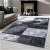 Teppium Tappeto per Soggiorno 140 x 200 cm Grigio- Design Moderno Rettangolare Tappeto a Pelo Corto per Cucina, Sala da Pranzo e Camera da Letto, Extra Morbido e Facile da Pulire