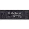 Astra Tappeto ingresso interno antiscivolo 50x150 cm Kitchen nero - Tappetino antisporco assorbente - Lavabile a 30°C - Tappeto moderno per ingresso e casa