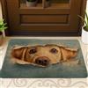 Generic Zerbino con faccia di cane labrador, grazioso tappeto giallo per interni ed esterni, decorazione animale, tappetino antiscivolo lavabile, scelta perfetta per gli amanti dei cani, 73 x 43 cm