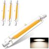 ZJZG R7S LED 78mm, Lampadine R7S LED 78mm 10W Equivalenti a 100W Lampada Alogena, Lampadina R7S LED 78mm Bianco Naturale 4500K 1000LM, Alta luminosità Nessun Sfarfallio, 4 Pezzi