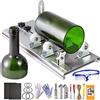 Sttargxing Kit tagliabottiglie vetro rotondo, quadrato e ovale strumento di taglio bottiglia con guanti, carta abrasiva per progetti fai da te set di artigianato, taglio vino, birra, whisky, alcol, champagne