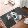 OOAHJEID Zerbino Tappeto d'ingresso anteriore per interni con motivo horror da clown, motivo: Halloween Movie Terrifier