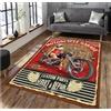 YANGECHEN Retro Moto Auto Poster Stampa Tappeto Casa Soggiorno Camera Da Letto Tappeto Home Decor Tappetino Antiscivolo Tappetino 60X90Cm