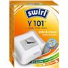 Swirl 4 sacchetti per aspirapolvere originali Swirl Y101 per Dirt Devil M 7020 - serie 2.8 P.