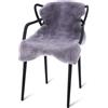 Decorating Sheepskins Premium Australian - Pelle di pecora in vero, inodore, vera pelliccia di agnello, per il divano, pelle di pecora, pelle di agnello (Grigio Tosato, 60 x 90 cm)