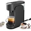 Eznaobo Caffettiere per capsule, K-Mini Caffettiera a cialde K-Cup monouso, 3 misure di infusione, pulsante forte, serbatoio rimovibile da 350 ml, Caffettiera espresso molto per caffè in polvere