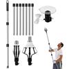 Generico Cambia lampadina | Strumento per lampadine | Asta regolabile da 13 piedi | Grabber per lampadine LED G40, G30