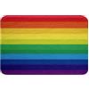 Loussiesd, tappeti da bagno arcobaleno, tappetino da bagno colorato antiscivolo, morbido, a pelo lungo, assorbente, tappetino per pavimento, morbido, accogliente, per camera da letto, soggiorno, 40x60