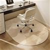 Hixingo Tappeto Sedia Ufficio Parquet, Tappetino Scrivania per Sedia da Ufficio Antiscivolo, Tappeto Gaming Pavimento Antigraffio per Pavimenti Duri (100 * 120CM,Nuvole beige)