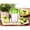 vingardium leviosa Barattolo di vetro manuale spremiagrumi lime, arancia, limone, frutta, spremiagrumi, filtro per succo fresco, gadget da cucina salutare, antiscivolo, senza elettricità, nessun rumore, 660 ml (660 ml