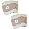vhbw 10x sacchetto compatibile con Lux Intelligence, AP11, S115, Intelligence Royal Edition aspirapolvere - 26cm x 16cm color sabbia