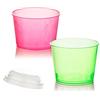 POLOPLAST PZ 100 COPPETTE COLORATE CC 150 DI PLASTICA + COPERCHIO PER MACEDONIE YOGURT E GELATI PLASTIC CUP FOR ICE CREAM