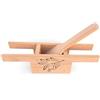 Euroshoppingonline Schiaccia Olive Artigianale in Legno di faggio massello Personalizzabile con Disegno Logo Firma Stampa Incisione (Appoggio retto)