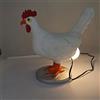 Fiorky Lampada da Tavolo a Forma di Uovo di Pollo - Luce Notturna LED 3D - Illuminazione Realistica per Uova di Pasqua