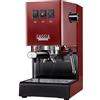 Gaggia Classic E24 Evo Pro - Macchina per caffè espresso manuale, con caldaia in ottone e elettrovalvola, colore: Rosso ciliegia