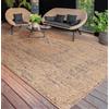 Paco Home Tappeto Cucina Da Esterno Salotto Moderno Balcone Terrazo Lavabile In Lavatrice Motivo Boho Monocolore, Dimensione:120x160 cm, Colore:Beige 4