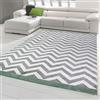 Teppich-Traum Tappeto soggiorno design scandinavo in grigio verde crema Größe 160x230 cm